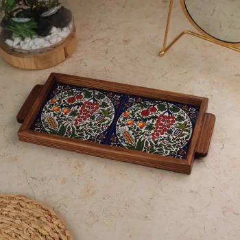 صنية بلاطتين حجم 15*30سم