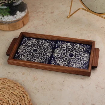 صنية بلاطتين حجم 15*30سم