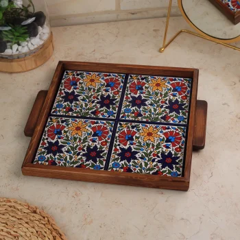 صنية 4 بلاطات حجم 30*30سم