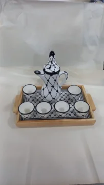 طقم قهوة نقشة الكوفية