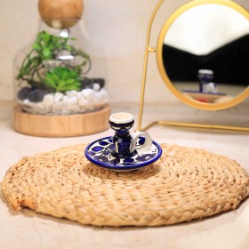 شمعدان بصحن كحلي