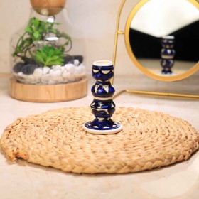 شمعدان 10سم كحلي