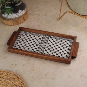 صنية بلاطتين حجم 15*30سم