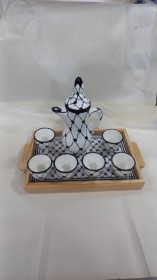 طقم قهوة نقشة الكوفية