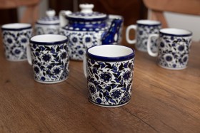 طقم شاي تركية كحلي